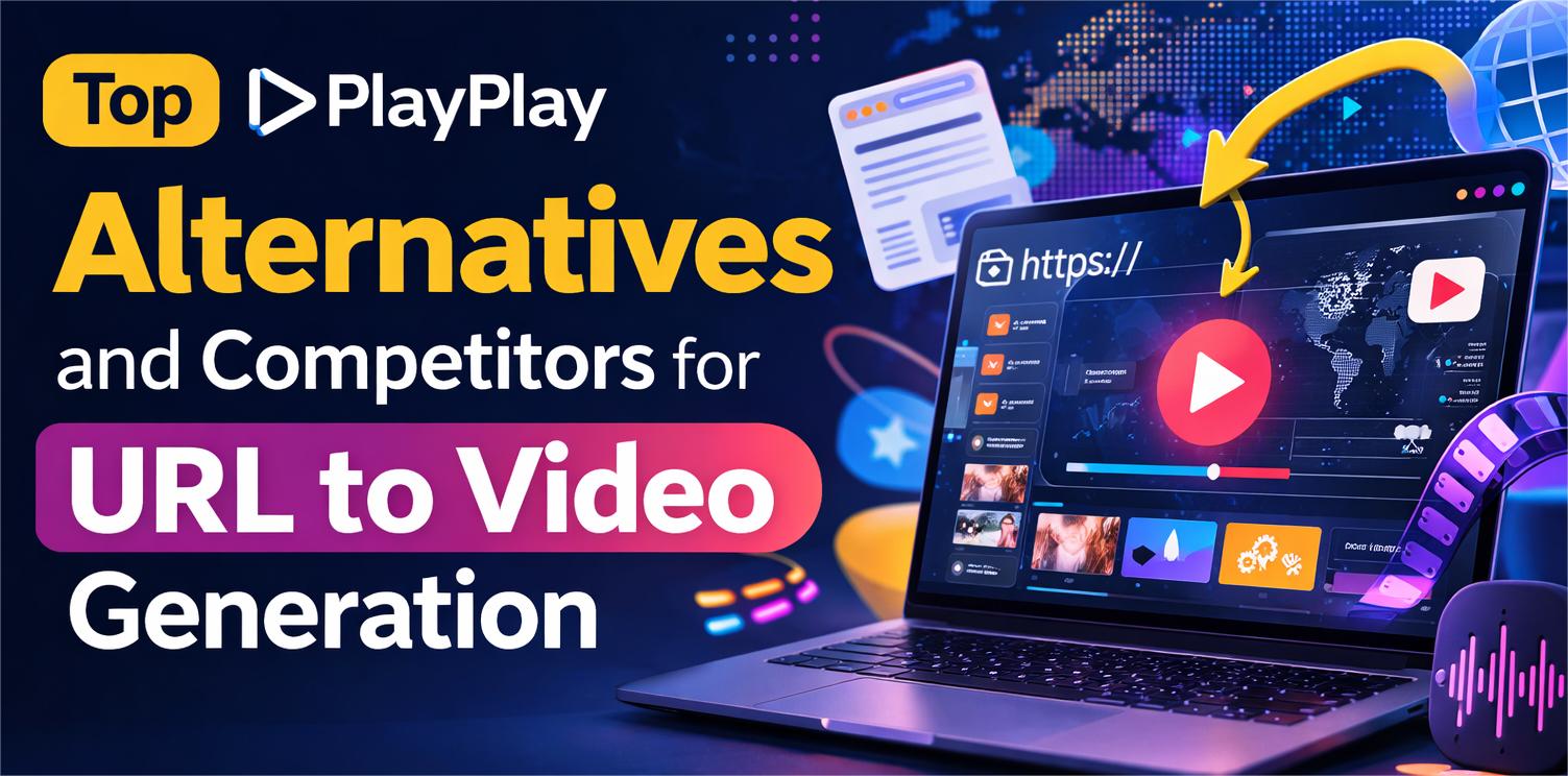 Top PlayPlay Alternatives and Competitors for URL to Video Generation (2026)