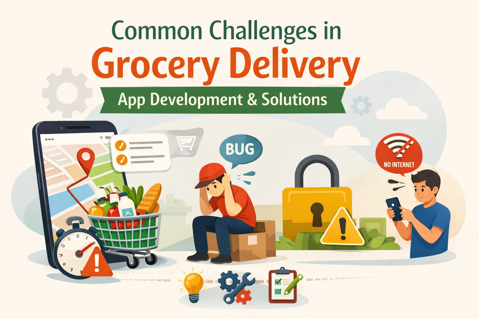 Common Challenges in Grocery Delivery App Development & Solutions