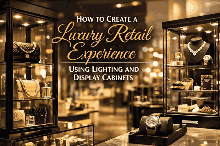 How to Create a Luxury Retail Experience Using Lighting and Display Cabinets