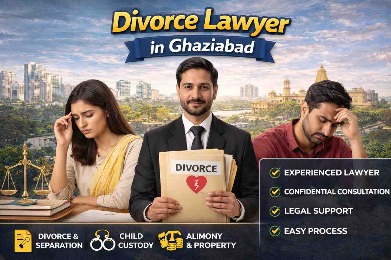 What Documents Are Needed by Divorce Lawyer in Ghaziabad?