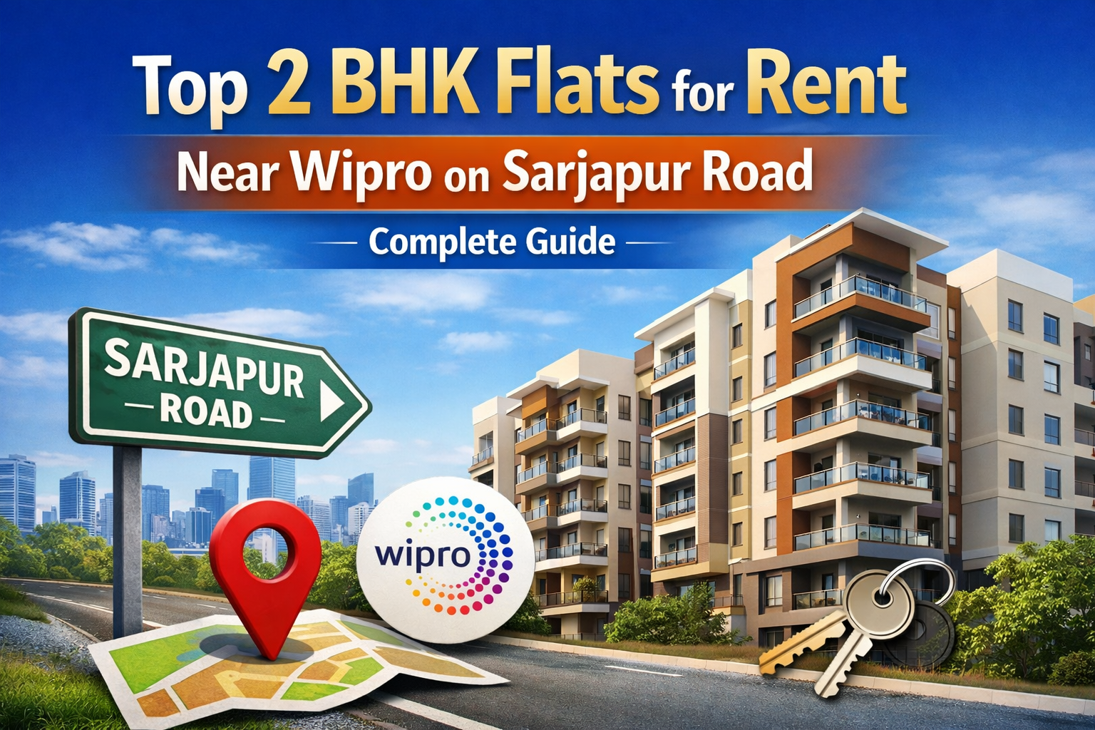 Top 2 BHK Flats for Rent Near Wipro on Sarjapur Road – Complete Guide