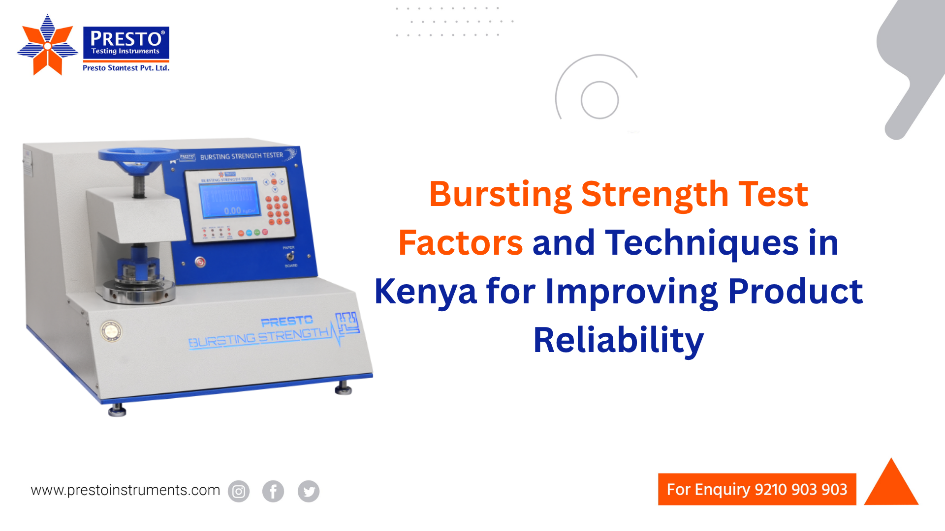 Bursting Strength Test Factors and Techniques in Kenya for Improving Product Reliability