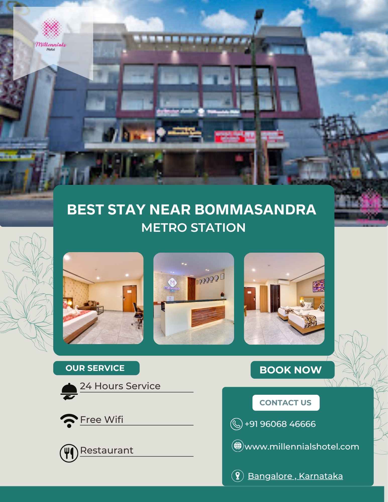 Best Stay Near Bommasandra Metro Station—Millennials Hotel
