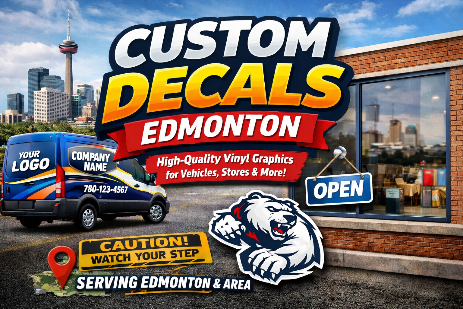 Custom Decals Edmonton: Transform Your Brand with High-Impact Visual Graphics