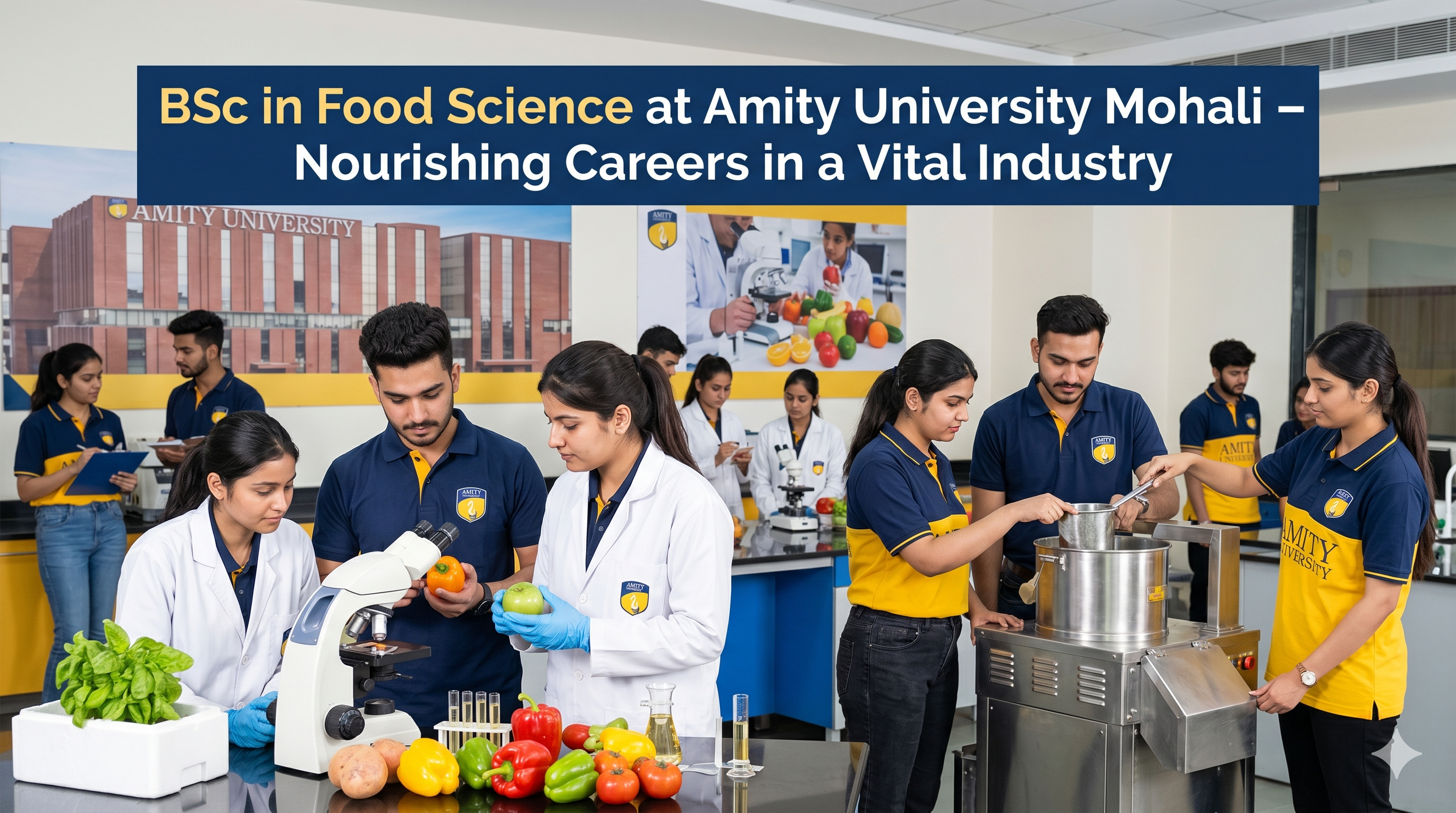 BSc in Food Science at Amity University Mohali – Nourishing Careers in a Vital Industry