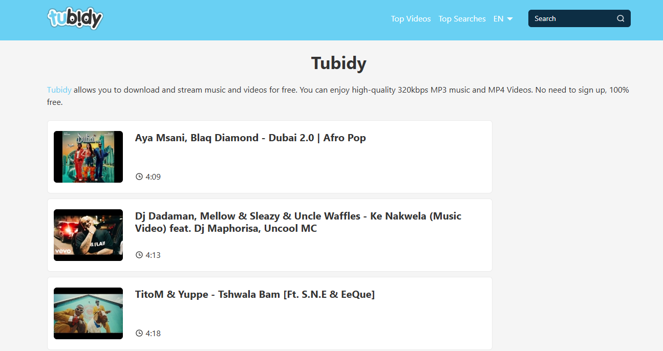 Enjoy Free Music and Videos with Tubidy Today