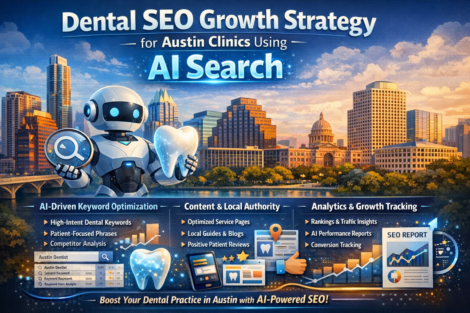 Dental SEO Growth Strategy for Austin Clinics Using AI Search