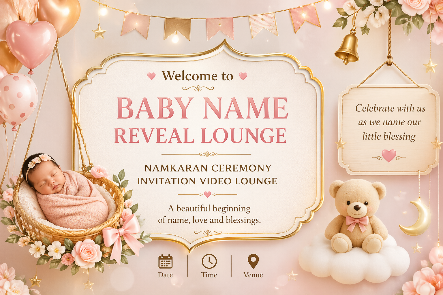Namkaran Ceremony Invitation Video Templates for Joyful Celebrations