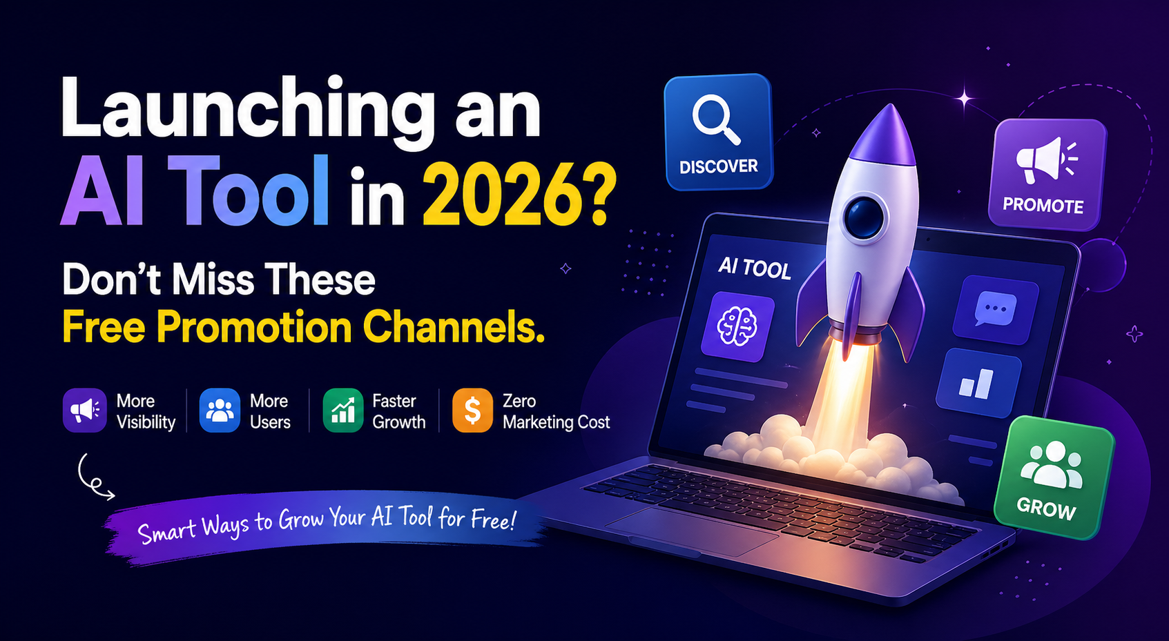 Launching an AI Tool in 2026? Don’t Miss These Free Promotion Channels