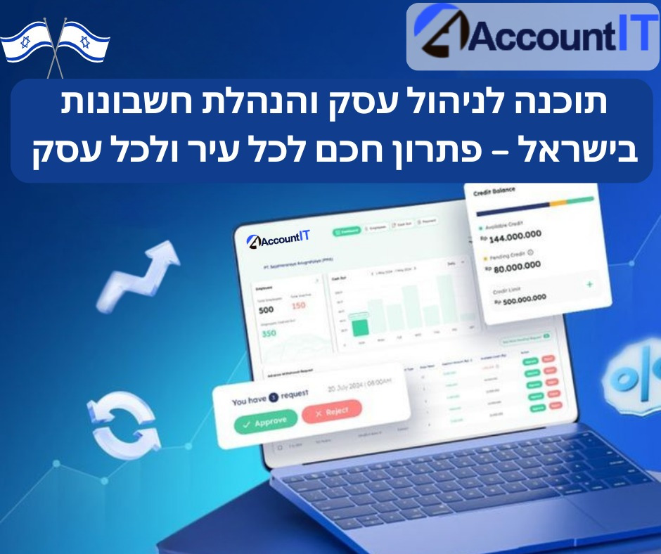 תוכנת ניהול עסקי ותוכנת חשבונאות. פתרון חכם לכל עיר ולכל עסק בישראל.