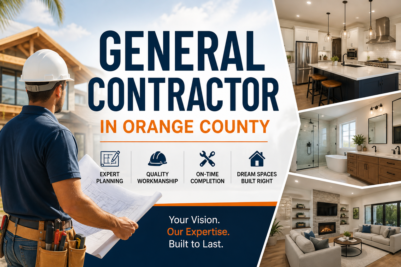 General Contractor in Orange County for Complete Home Renovation Solutions