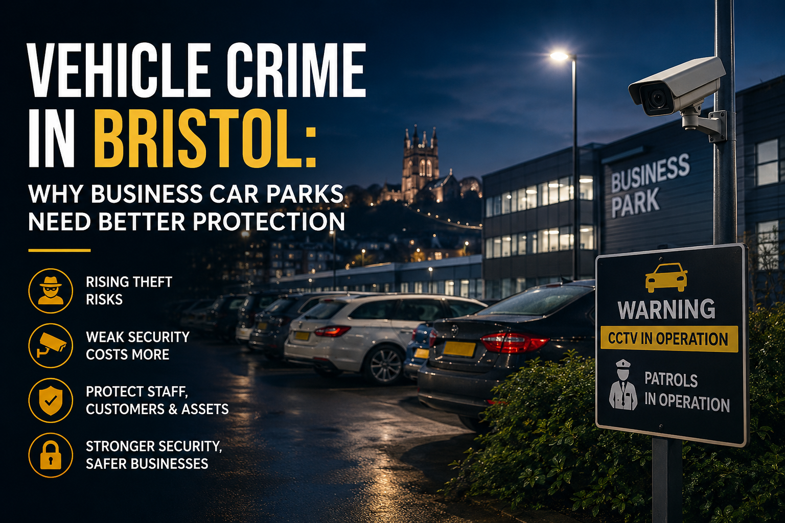 Vehicle Crime in Bristol: Why Business Car Parks Need Better Protection
