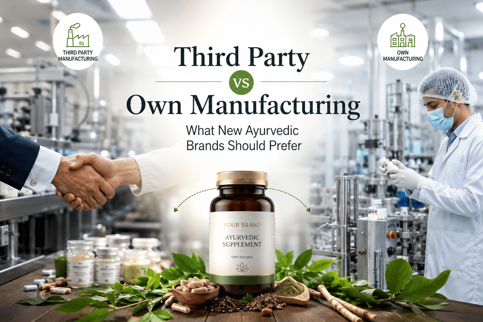 Third Party vs Own Manufacturing – What New Ayurvedic Brands Should Prefer