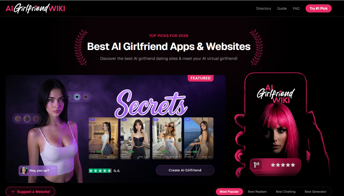 AI Girlfriend App Directory 2026-27: I've Tested Every App