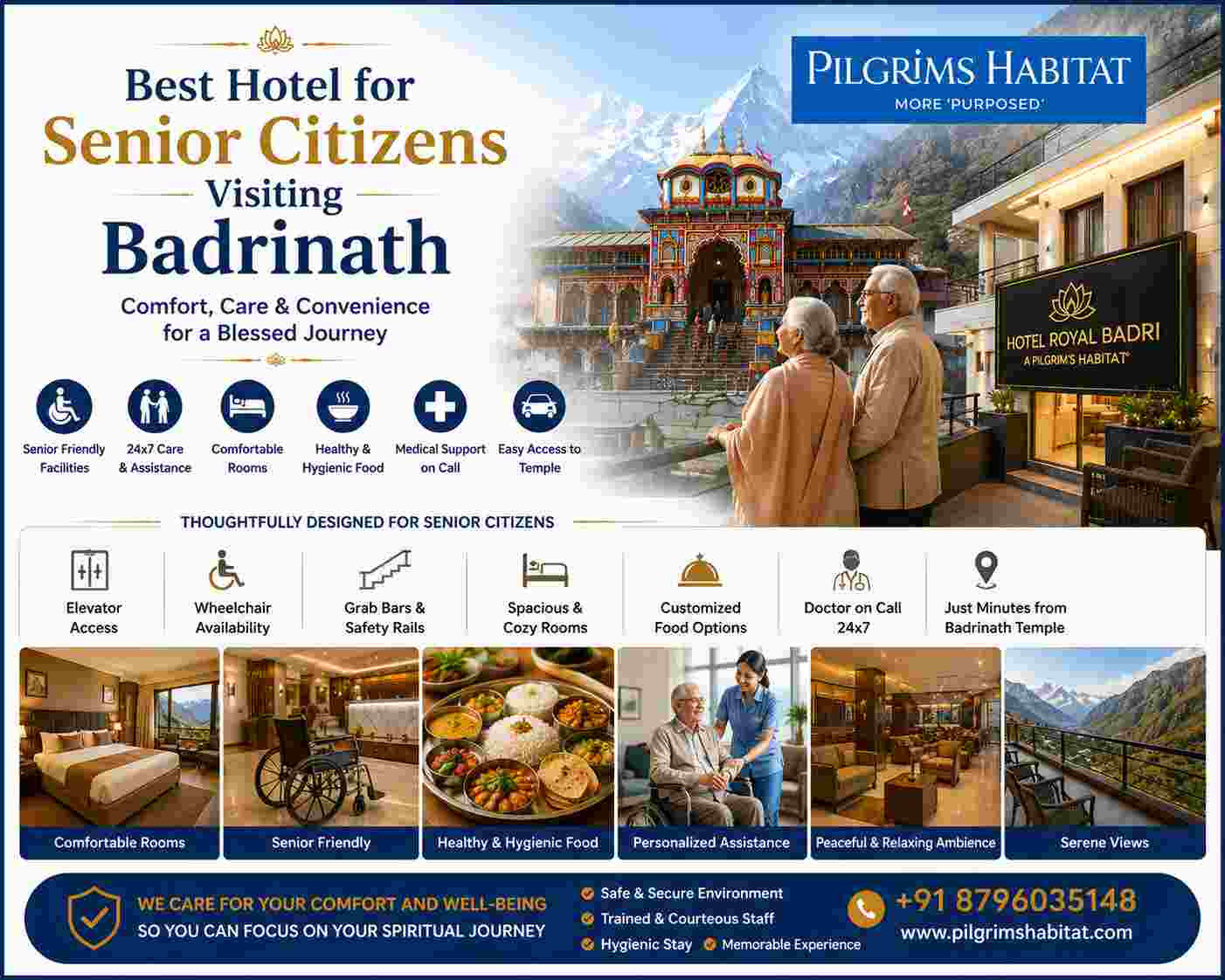 Best Hotel for Senior Citizens Visiting Badrinath