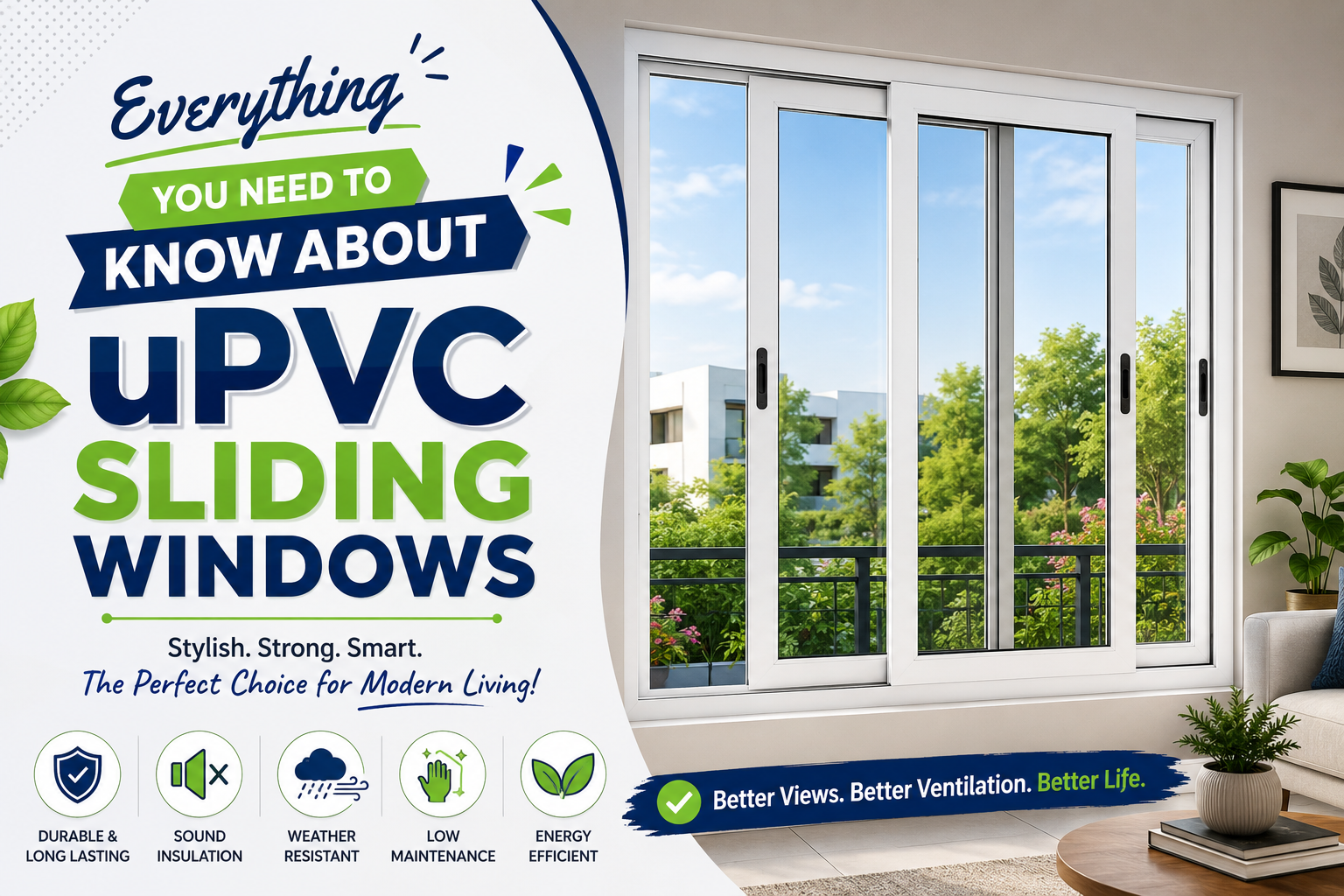 Everything You Need to Know About uPVC Sliding Windows