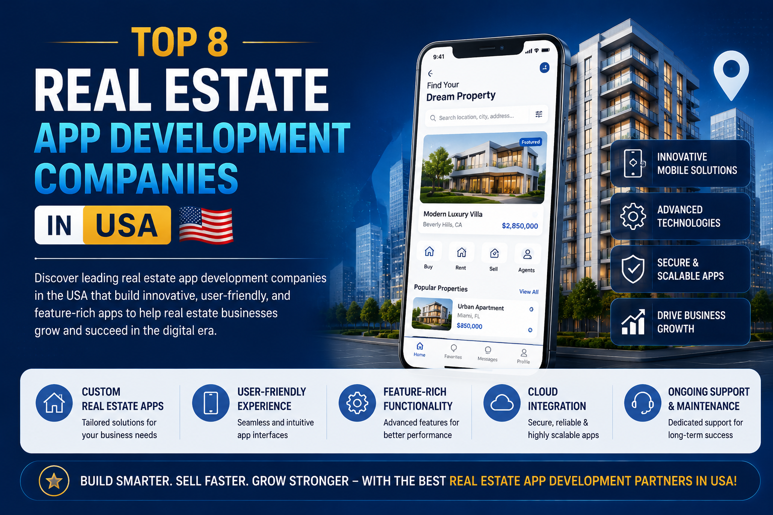 Top 8 Real Estate App Development Companies in USA