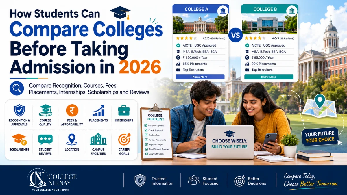 How Students Can Compare Colleges Before Taking Admission in 2026