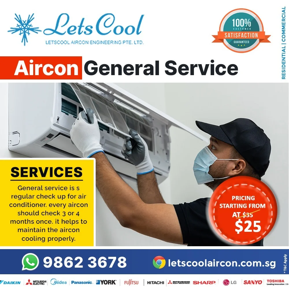 How often should I schedule aircon general servicing?