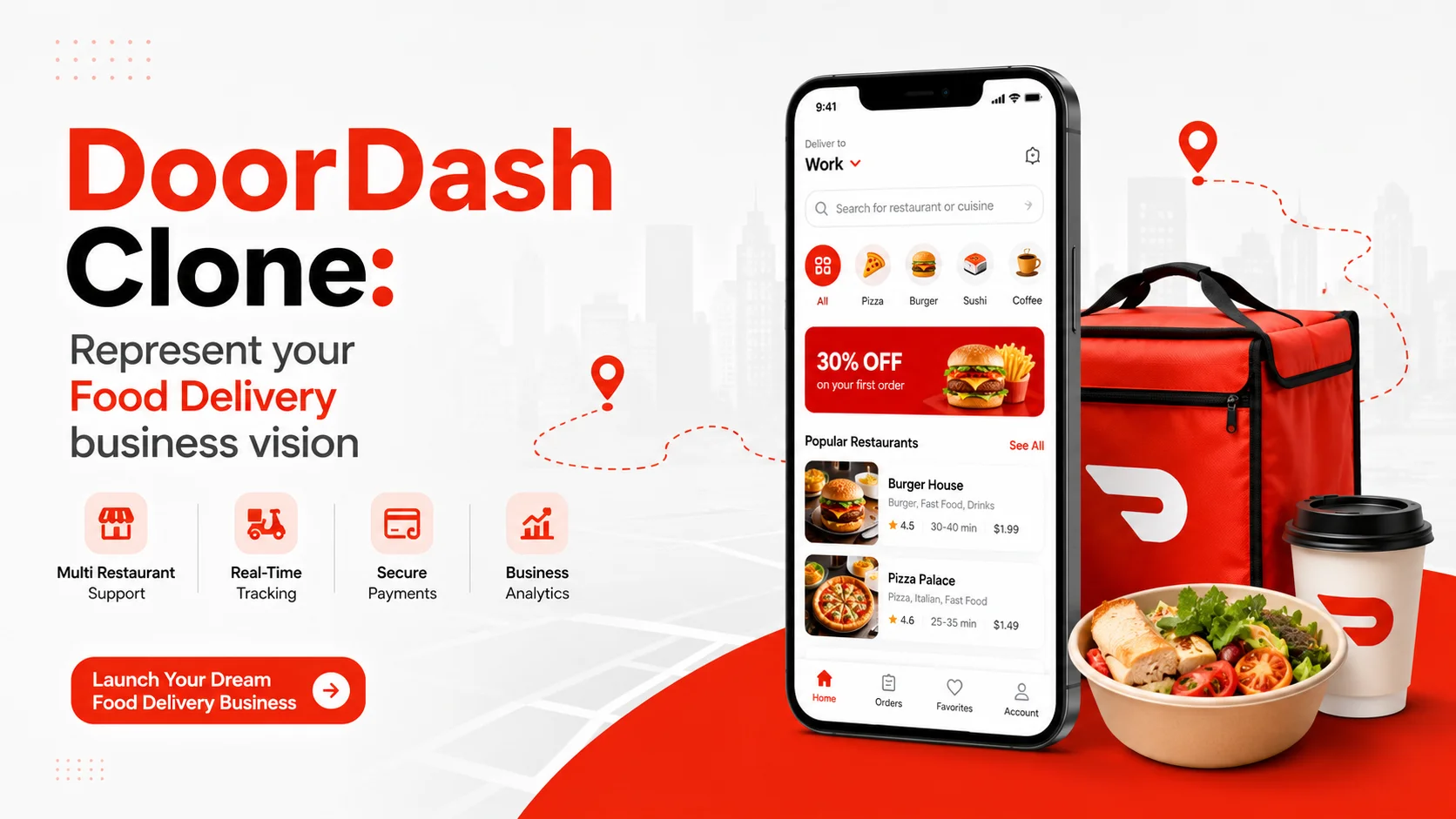 DoorDash Clone: Represent your Food Delivery business vision