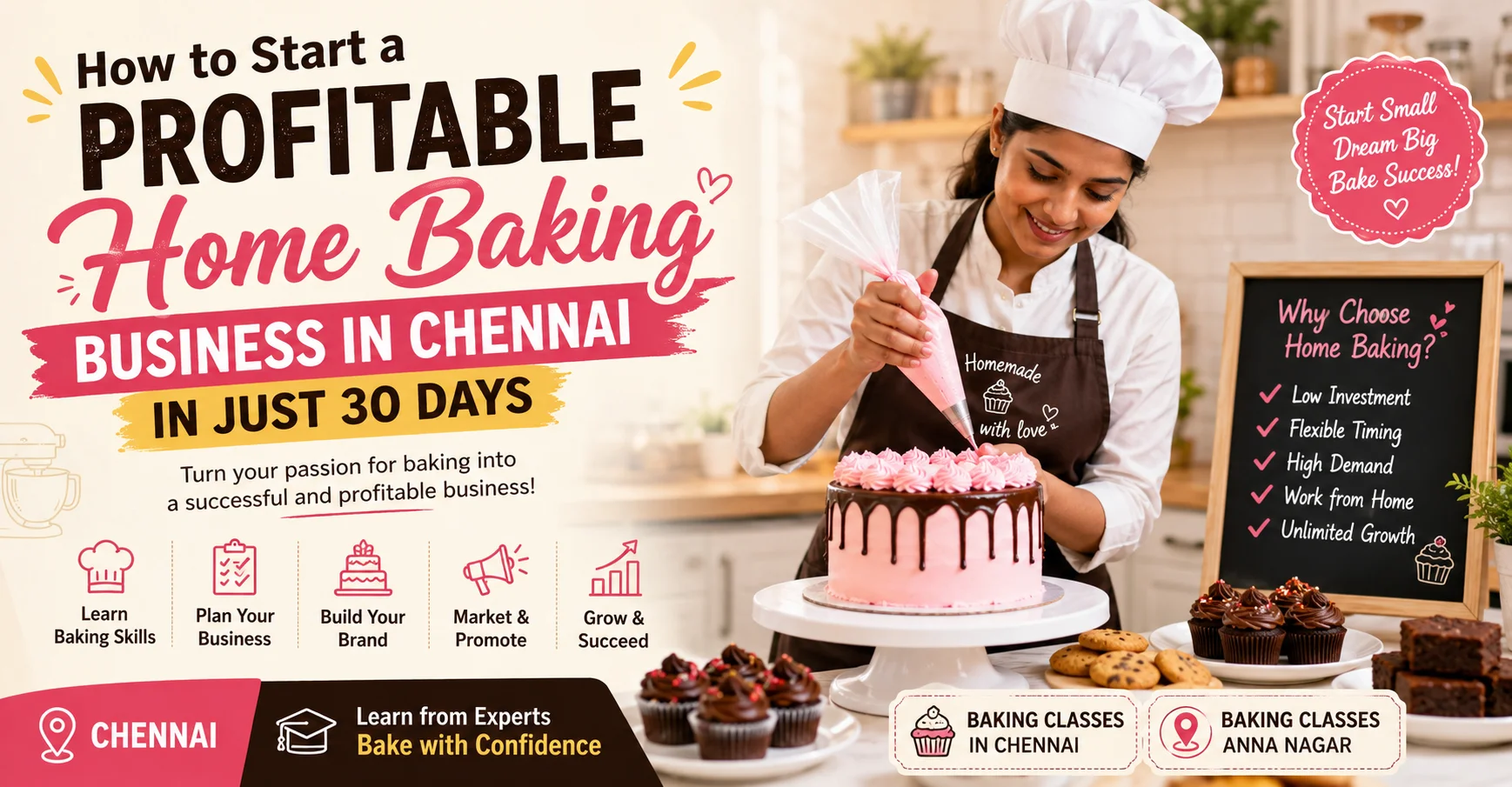 How to Start a Profitable Home Baking Business in Chennai in Just 30 Days