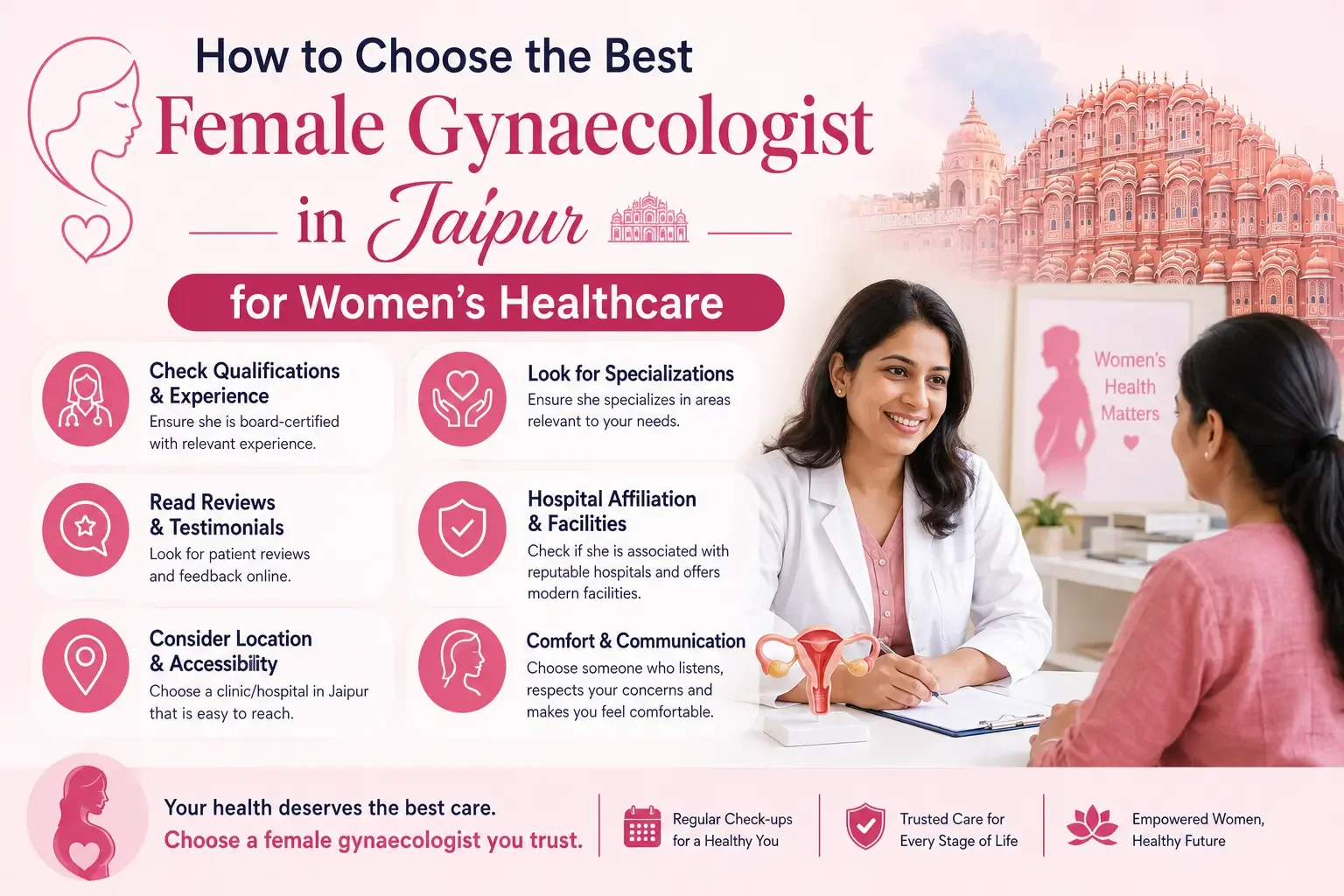 How to Choose the Best Female Gynaecologist in Jaipur for Women's Healthcare