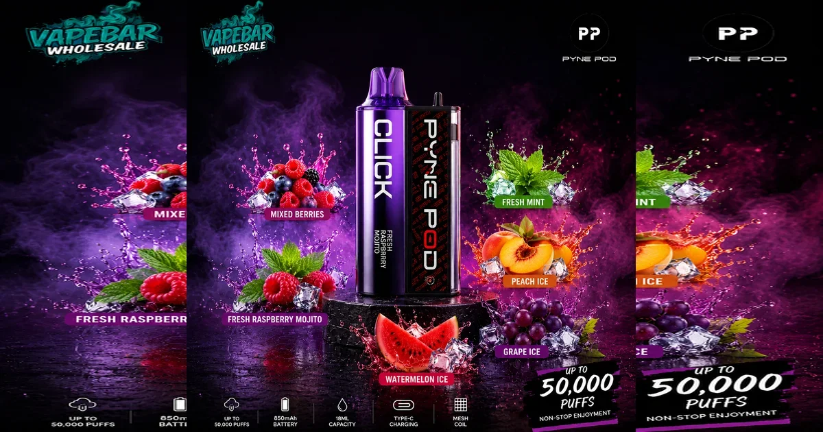 Pyne Pod Click 50K Prefilled Pod Kit box of 5.