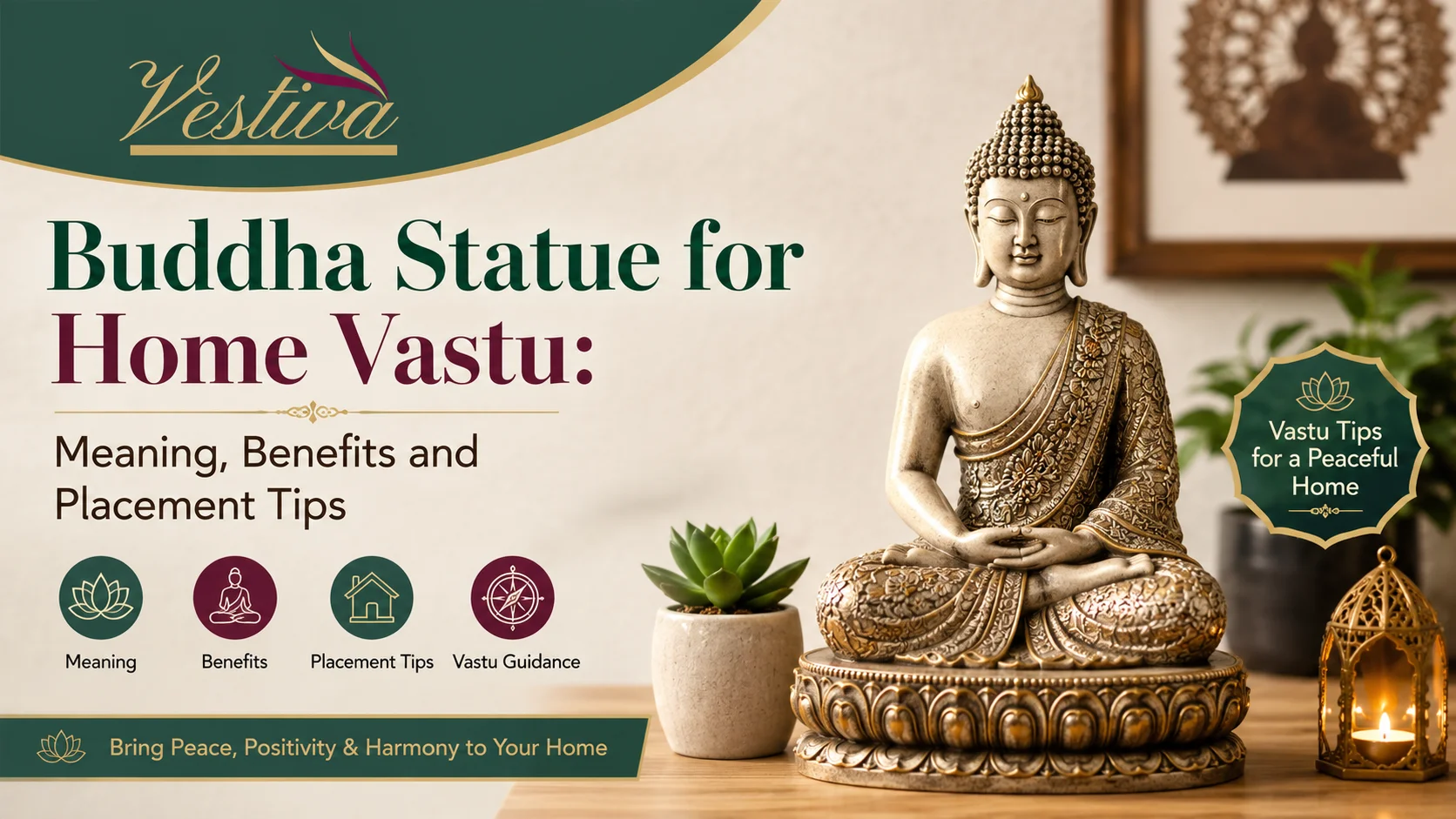 Buddha Statue for Home Vastu: Meaning, Benefits and Placement Tips