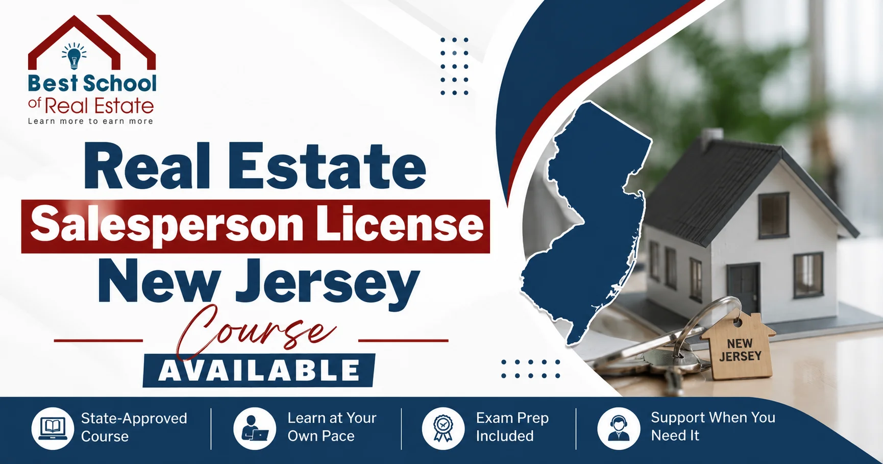 Real Estate Salesperson License New Jersey Course Available