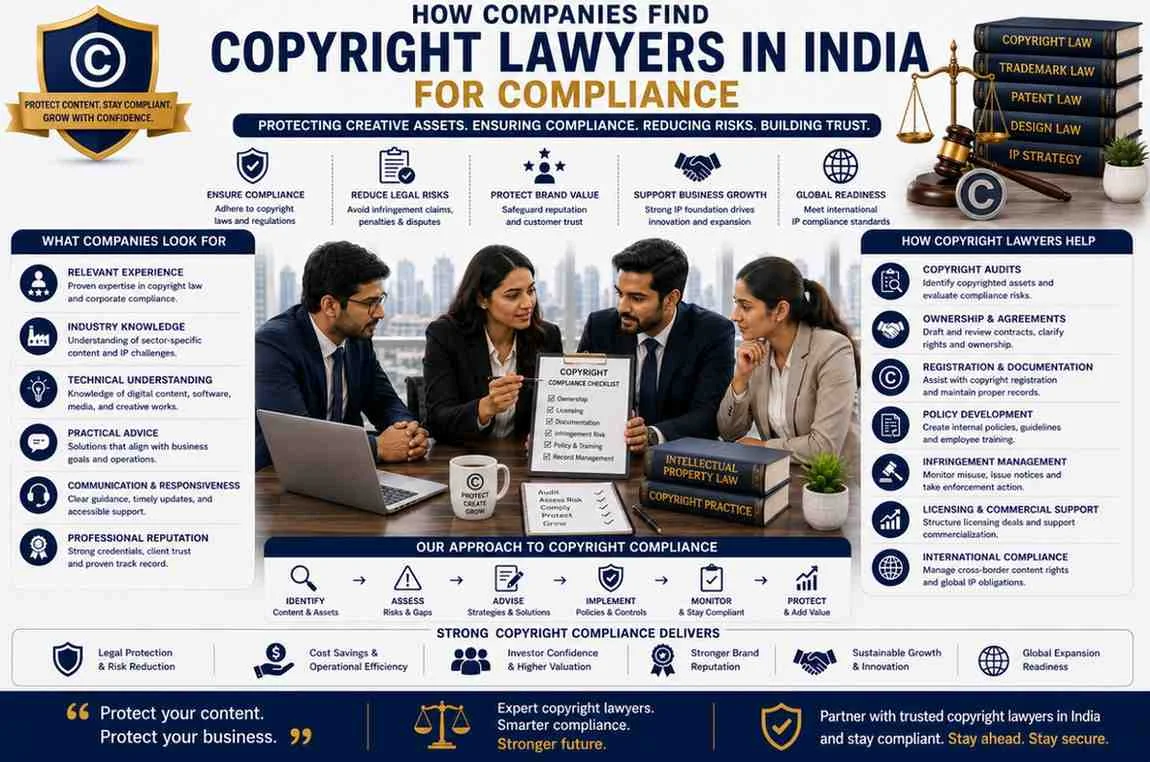 How Companies Find Copyright Lawyers in India for Compliance