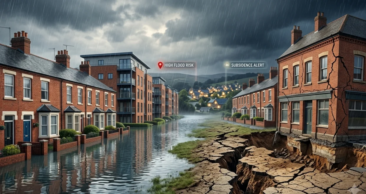Environmental Risks and Your Property Portfolio: Navigating Floods, Subsidence, and "Difficult" Postcodes