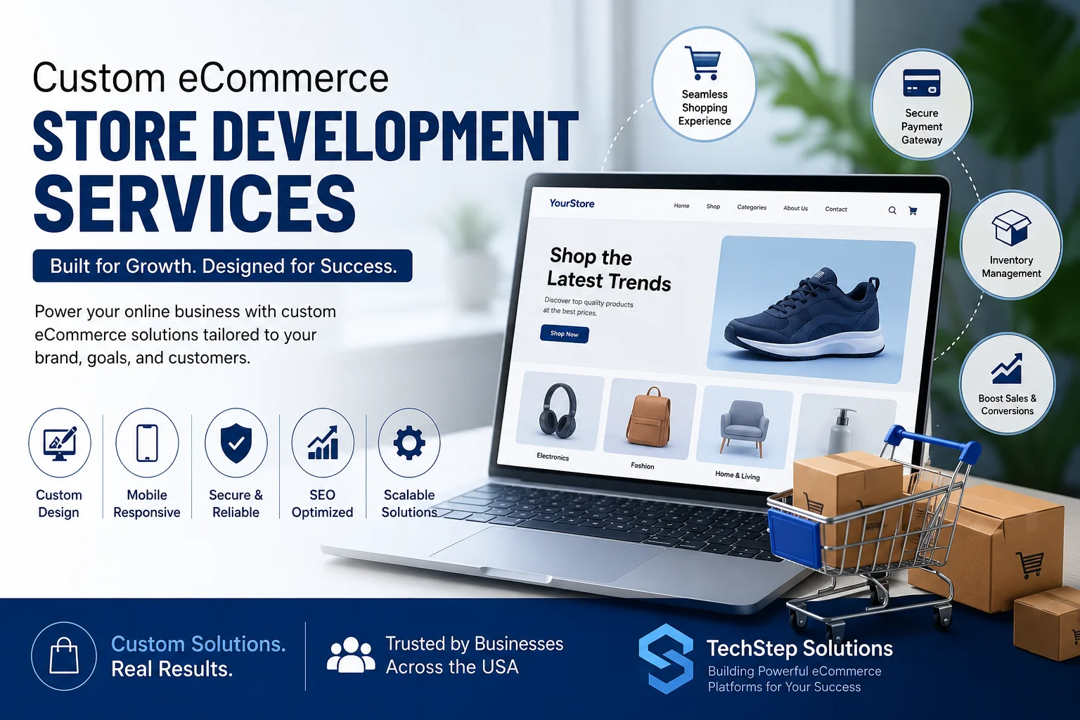 Why USA Businesses Need Custom eCommerce Development for Lasting Growth