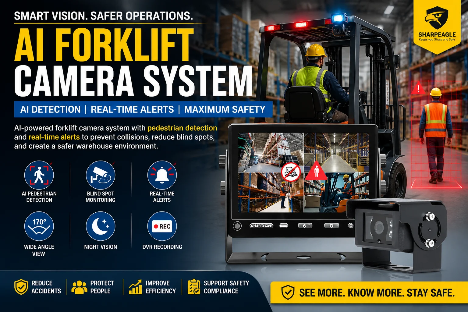 AI Forklift Cameras in UAE: How Smart Detection Technology Is Transforming Warehouse Safety
