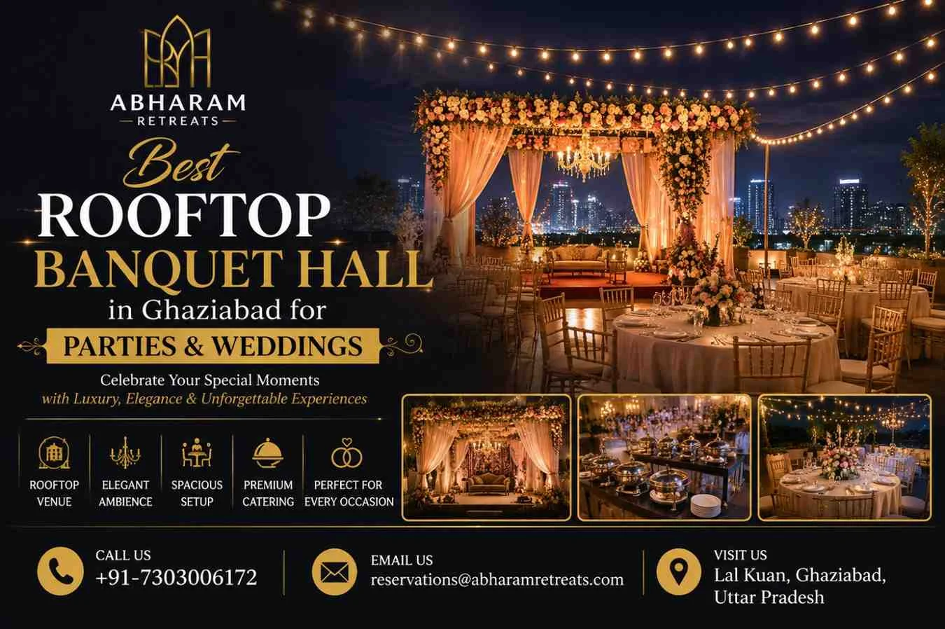 Best Rooftop Banquet Hall in Ghaziabad for Weddings, Parties & Corporate Events