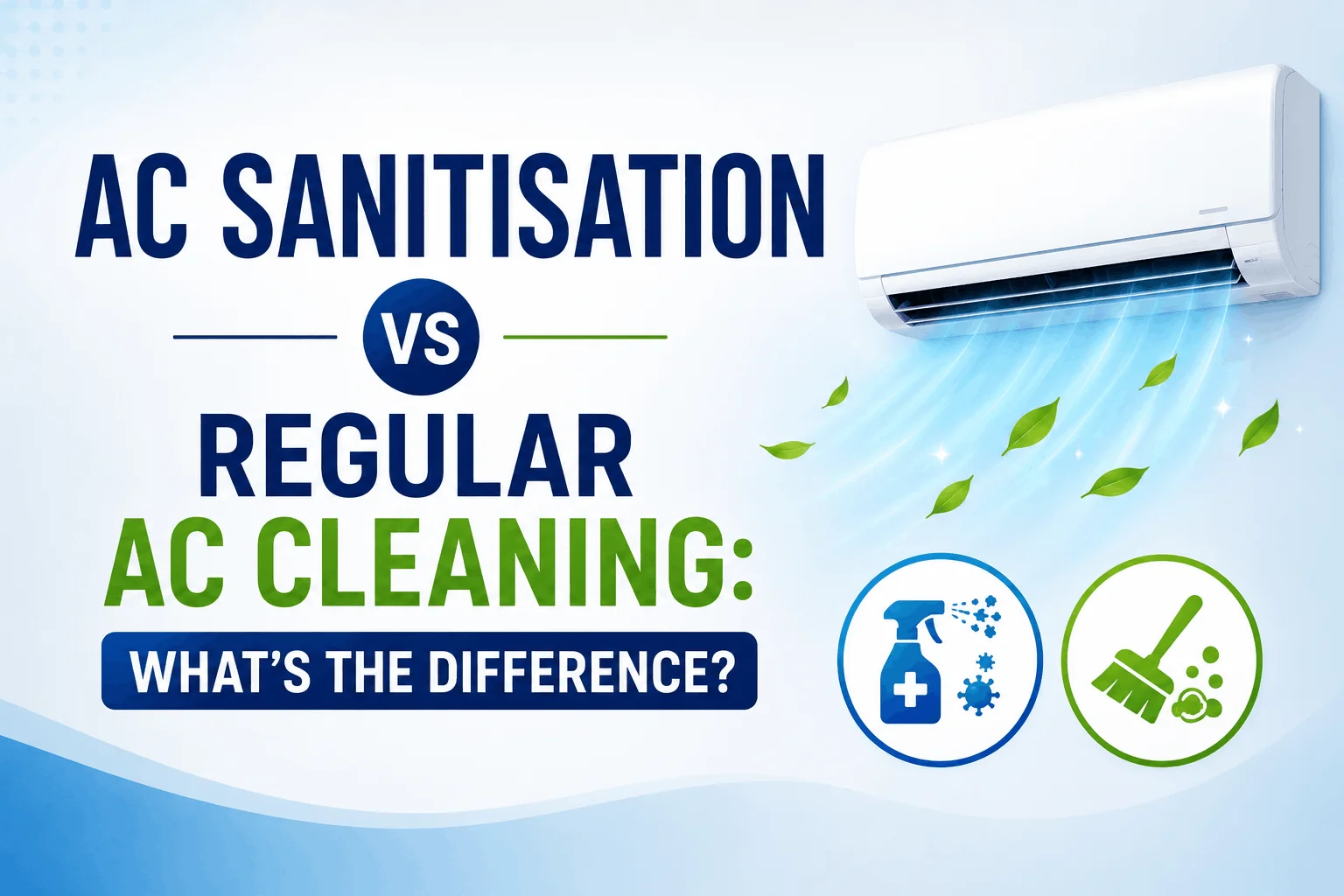 AC Sanitisation vs Regular AC Cleaning: What's the Difference?