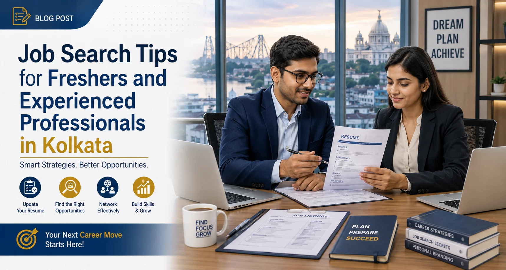 Job Search Tips for Freshers and Experienced Professionals in Kolkata