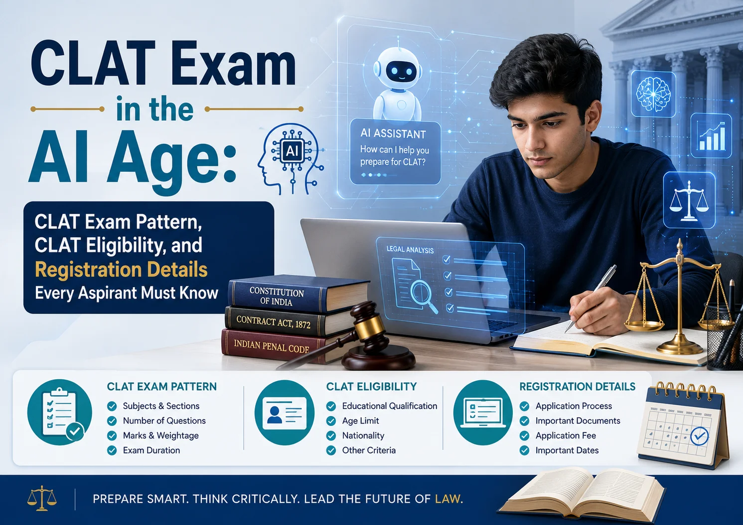 CLAT Exam in the AI Age: CLAT Exam Pattern, CLAT Eligibility, and Registration Details Every Aspirant Must Know
