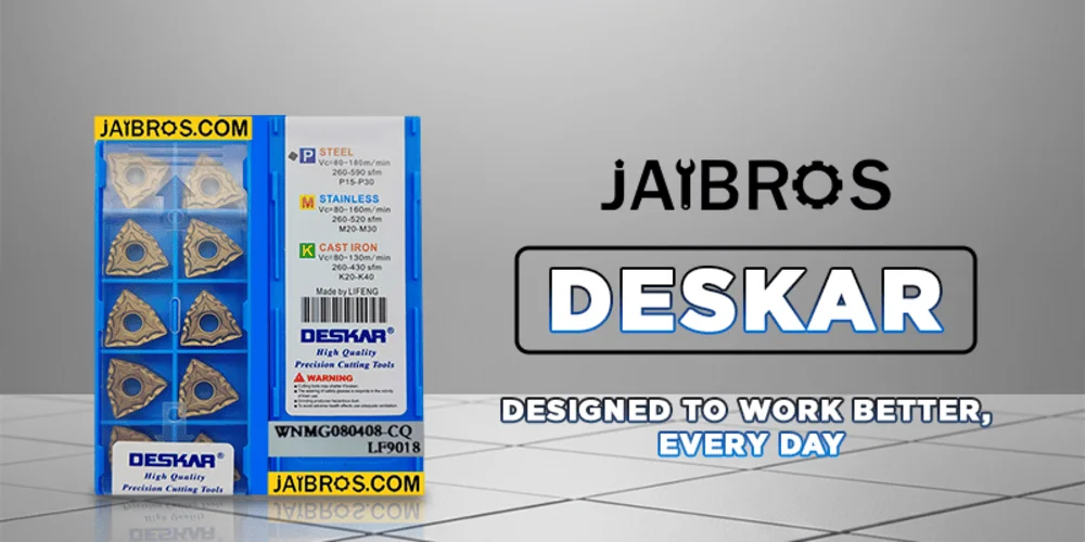 Deskar Inserts for Efficient Metal Removal Operations