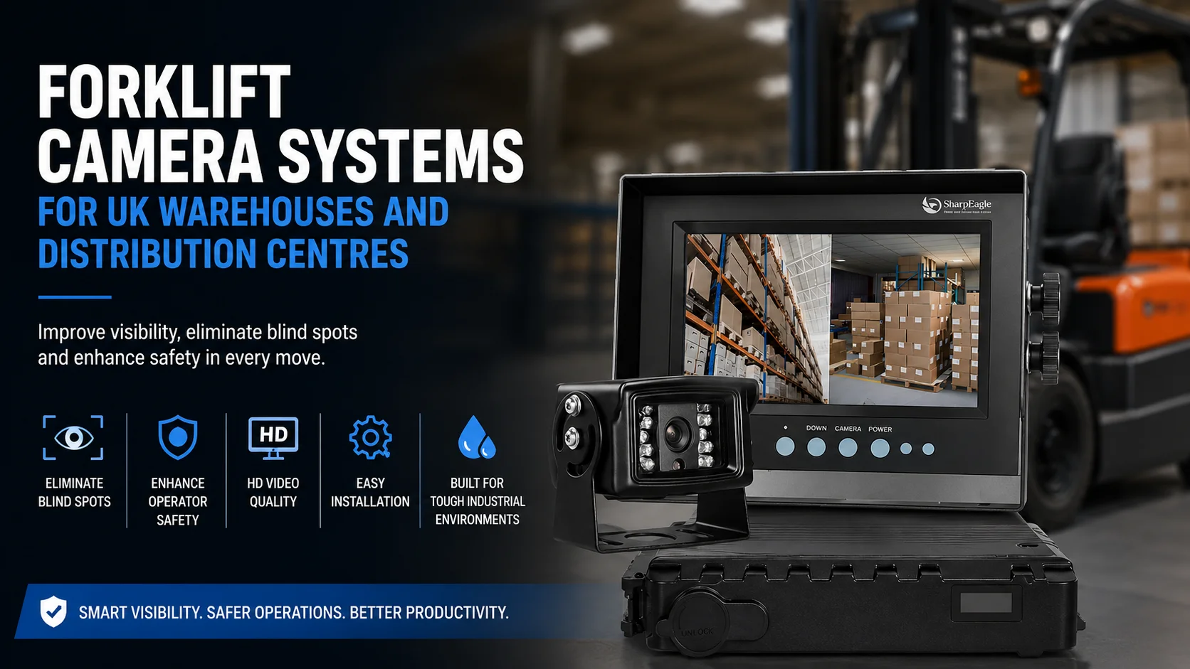 Forklift Camera Systems for UK Warehouses and Distribution Centres