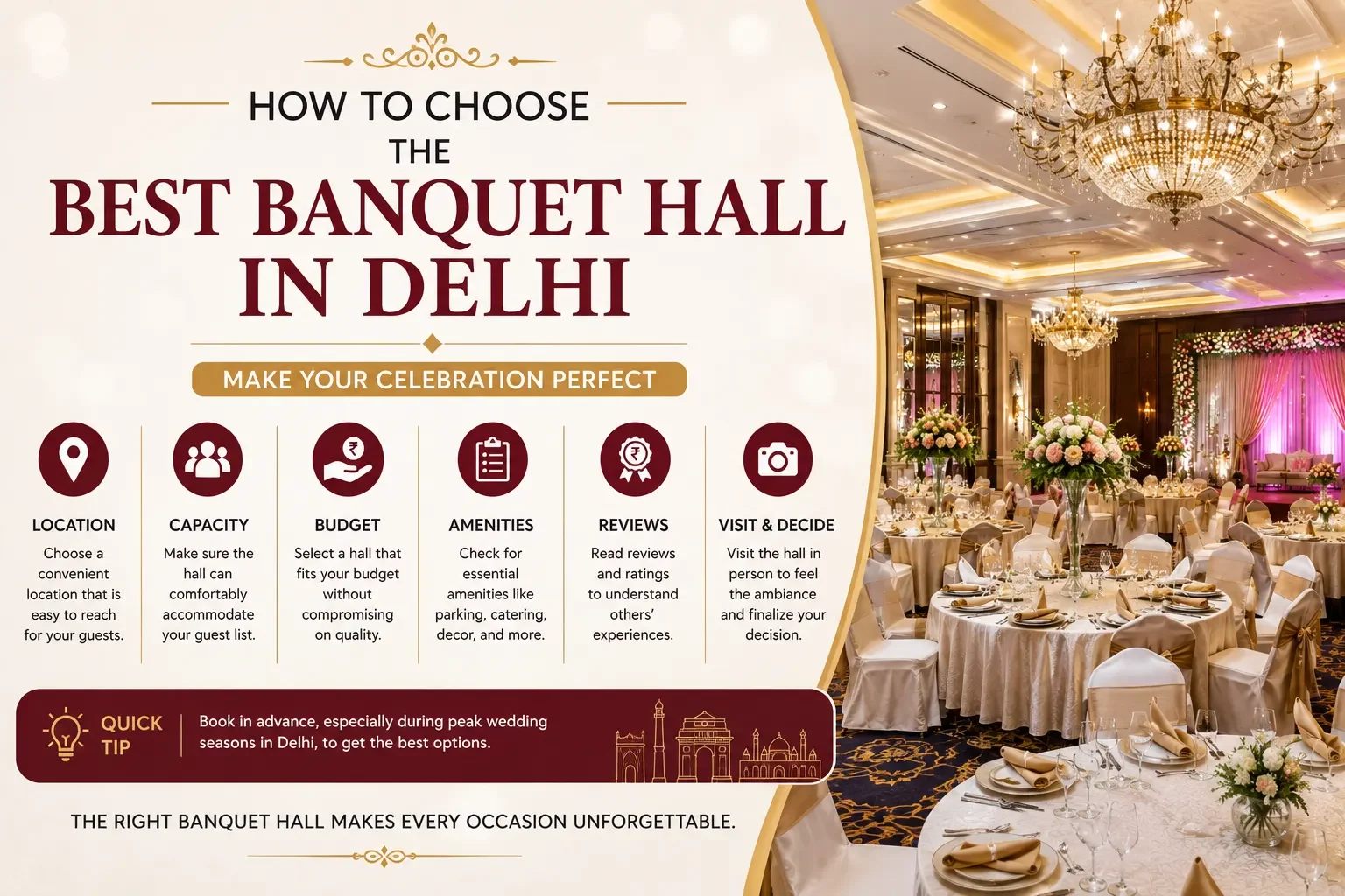 How to Choose the Best Banquet Hall in Delhi