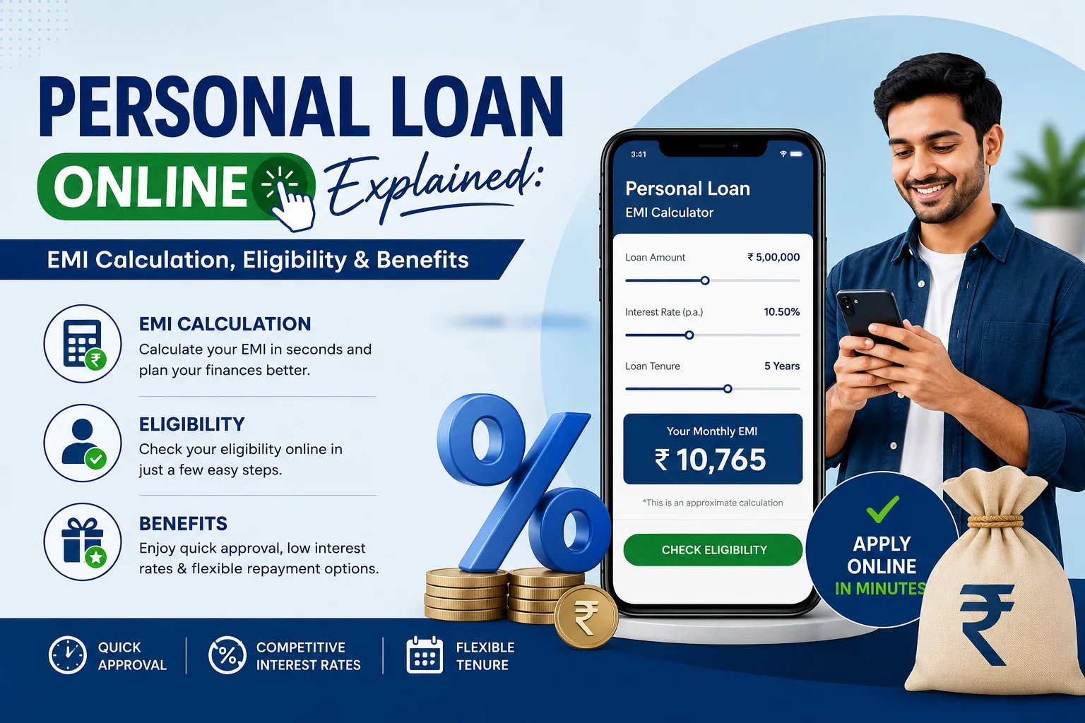 Personal Loan Online Explained: EMI Calculation, Eligibility & Benefits