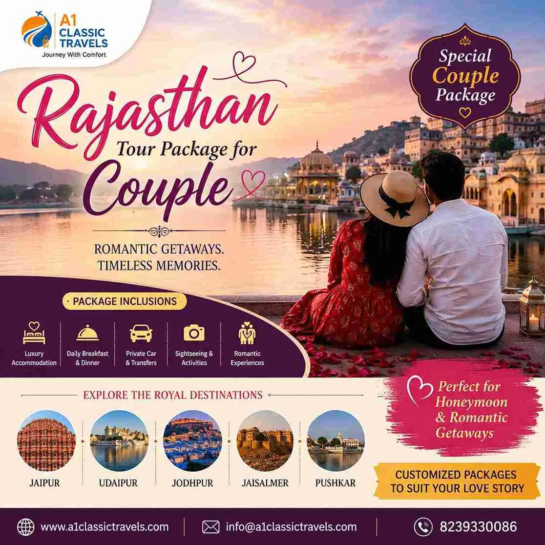 Affordable Rajasthan Tour Package for Couple: Luxury on a Budget