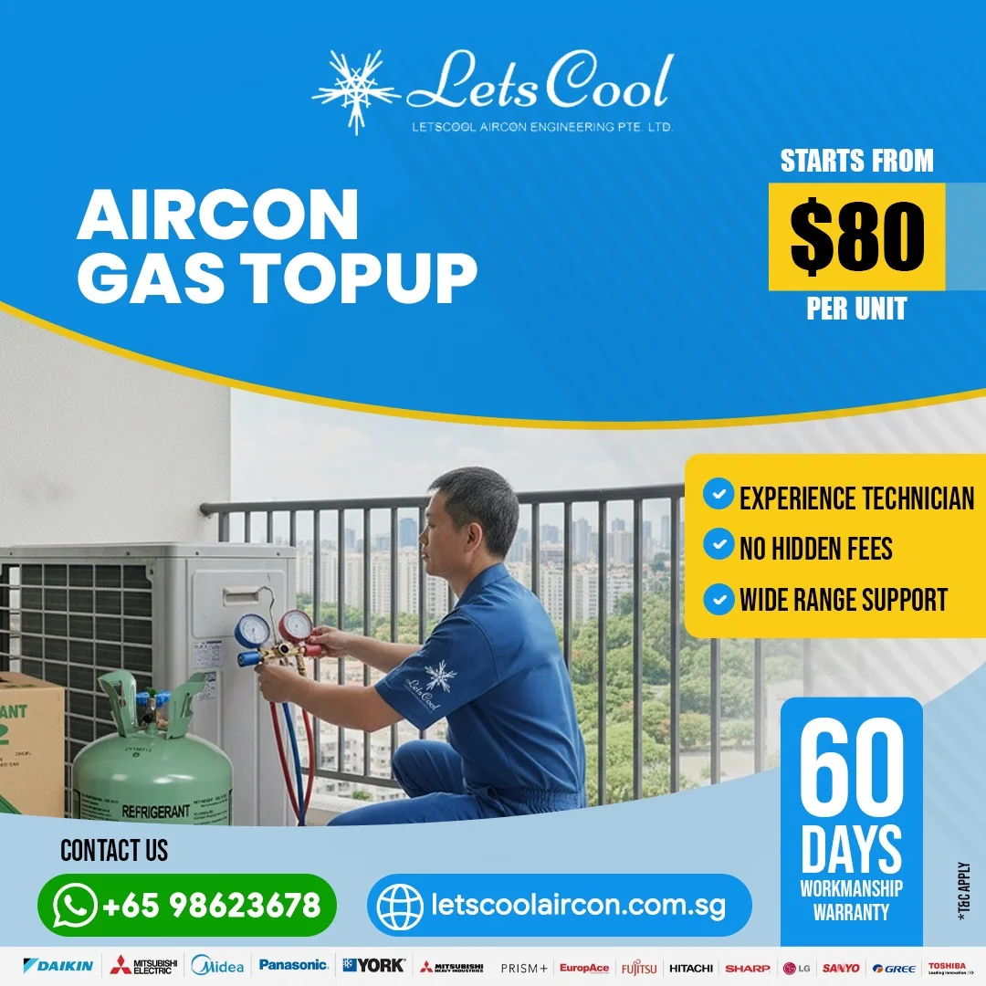 Is an aircon gas top-up required during every service?