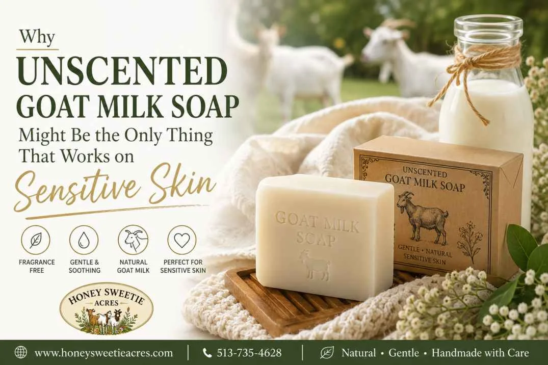 Unscented Goat Milk Soap for Sensitive Skin That Reacts