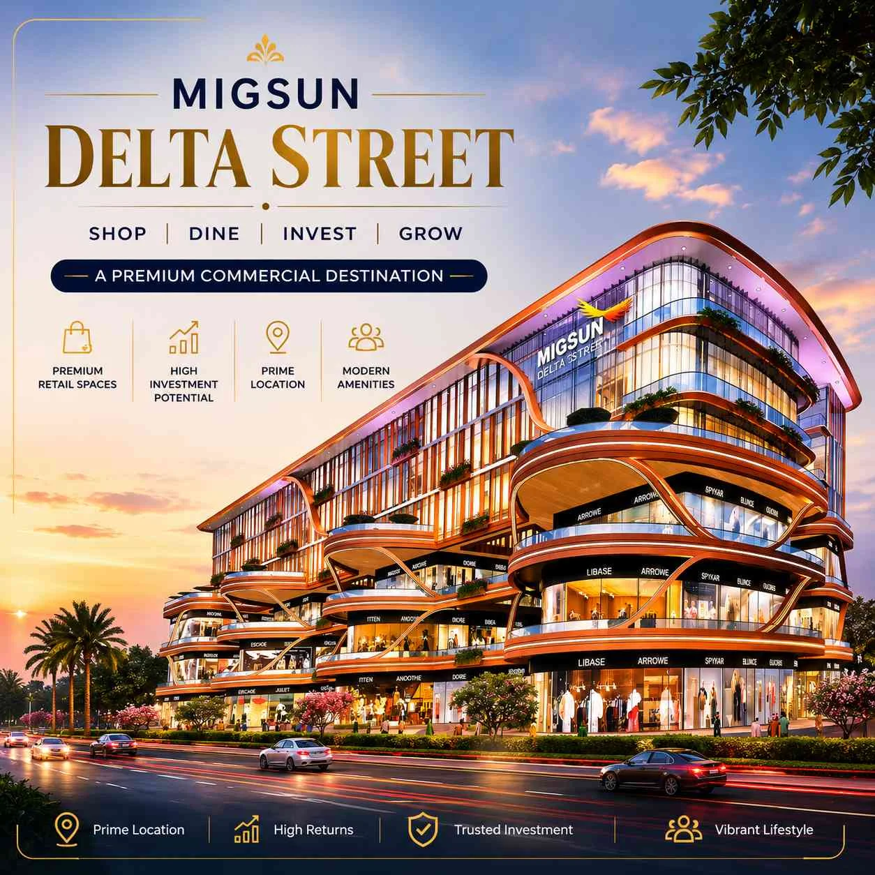 Migsun Delta Street: A Commercial Hub for Modern Businesses