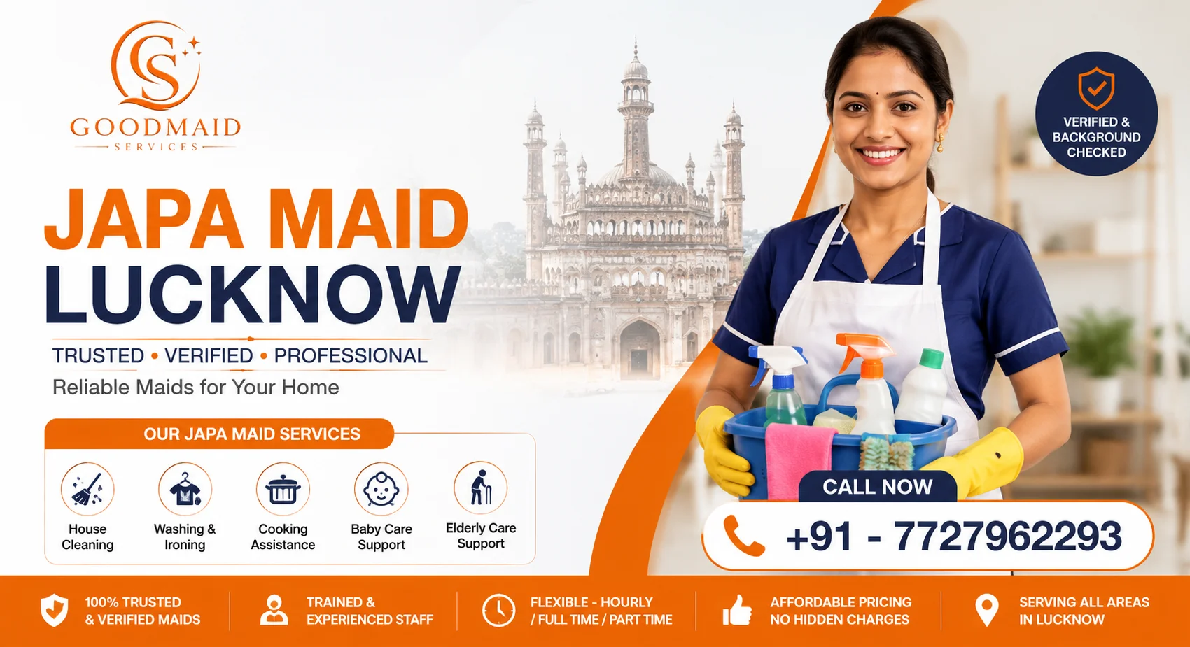 Cook in Lucknow | Professional Home Cook & Maid Services