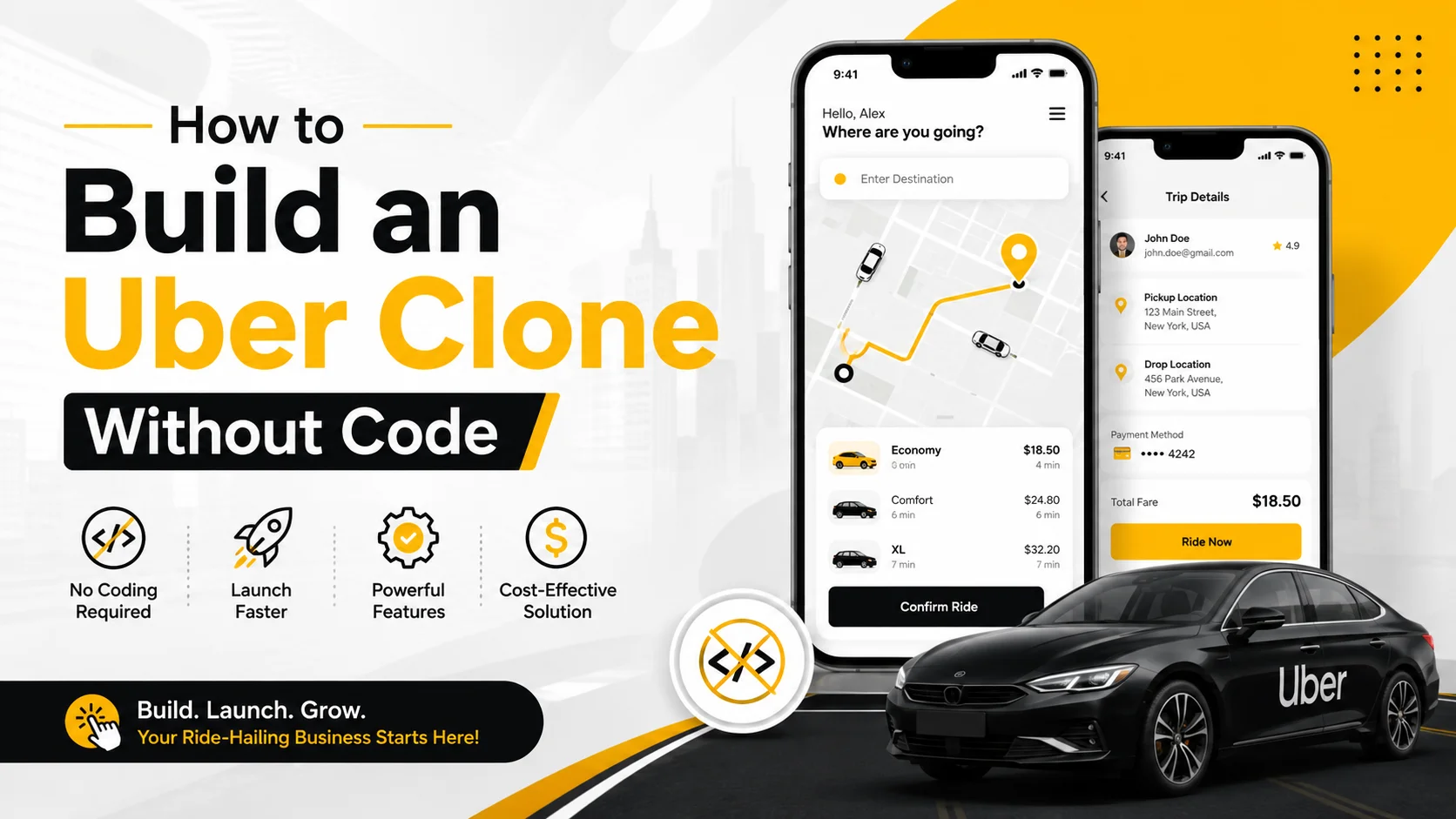 How to Build an Uber Clone Without Code