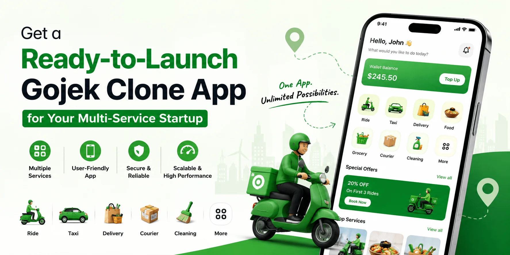 Get Gojek Clone App Script for Multi-Service Business