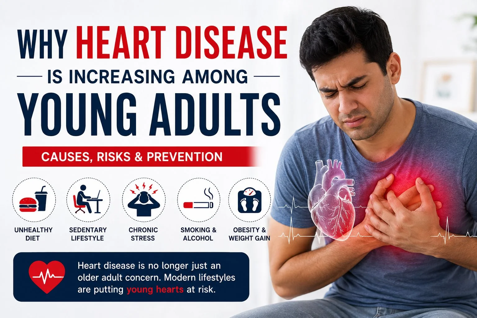 Why Heart Disease Is Increasing Among Young Adults: Understanding the Hidden Risk Factors