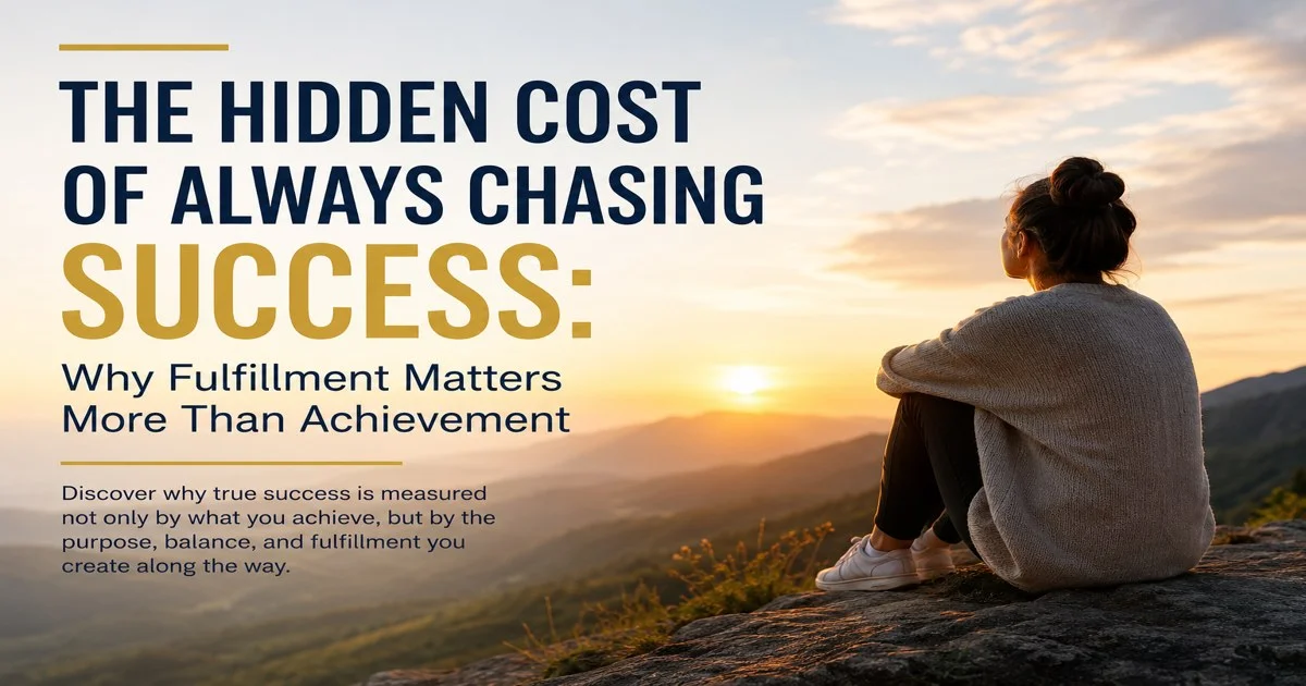 The Hidden Cost of Always Chasing Success: Why Fulfillment Matters More Than Achievement